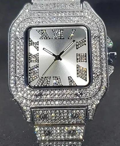 Ice Out Diamond Square Watch