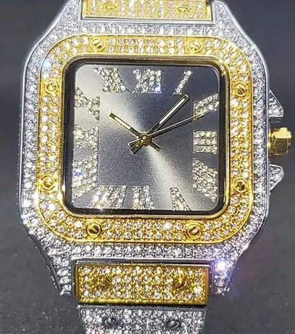 Ice Out Diamond Square Watch