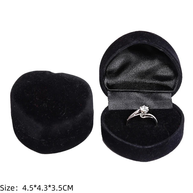 Engagement Velvet Earring Ring Packaging Box