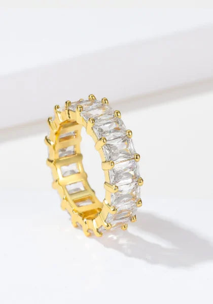 Iced Out Eternity Band Rings
