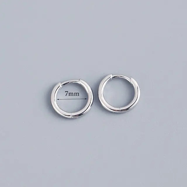 Stainless Steel Minimalist Huggie Hoop Earrings