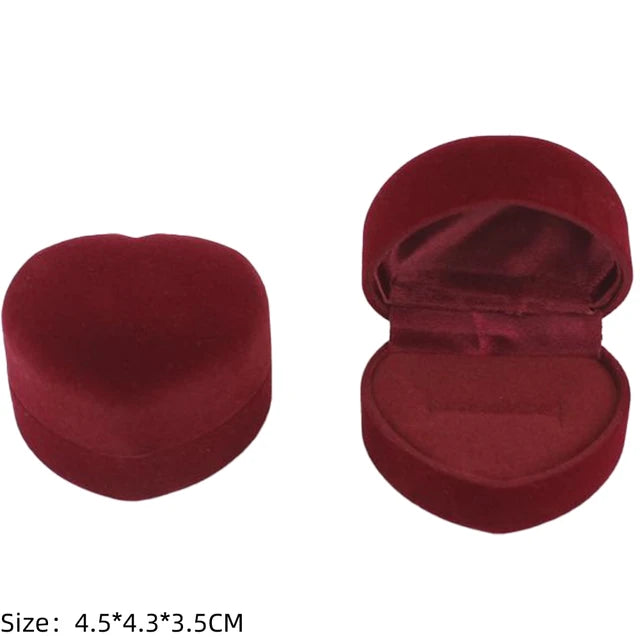 Engagement Velvet Earring Ring Packaging Box