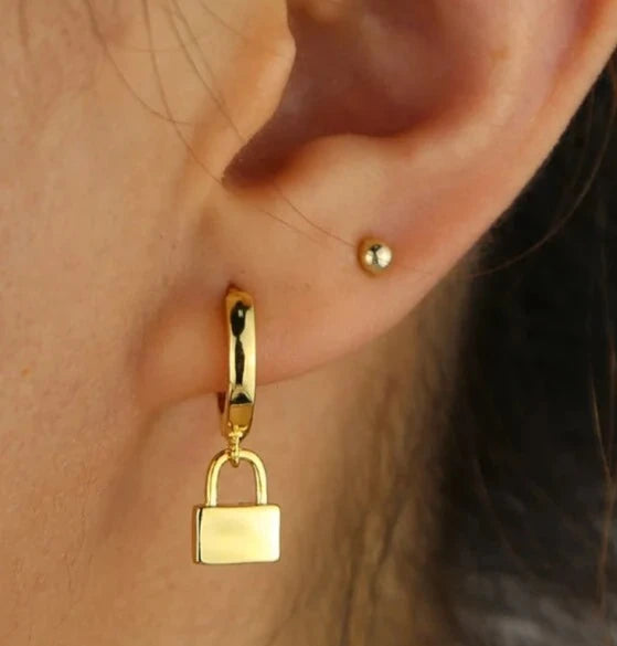 Lock Earrings