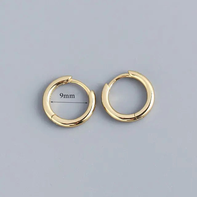 Stainless Steel Minimalist Huggie Hoop Earrings