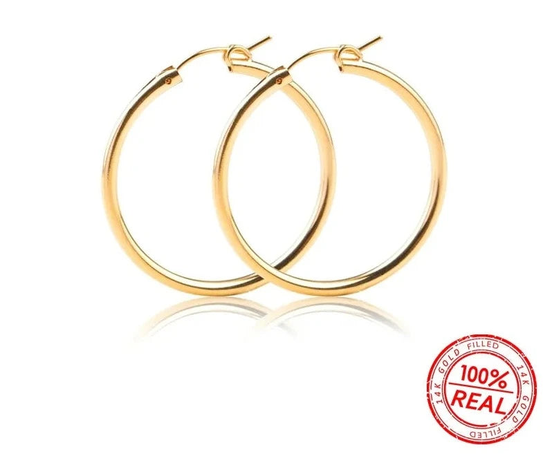 Gold Hoop Earrings