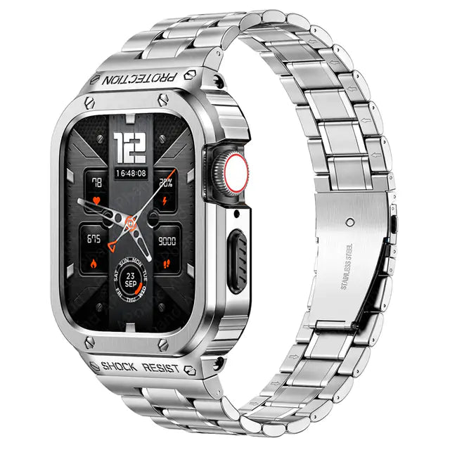 Stainless Steel Strap+Case For Apple Watch