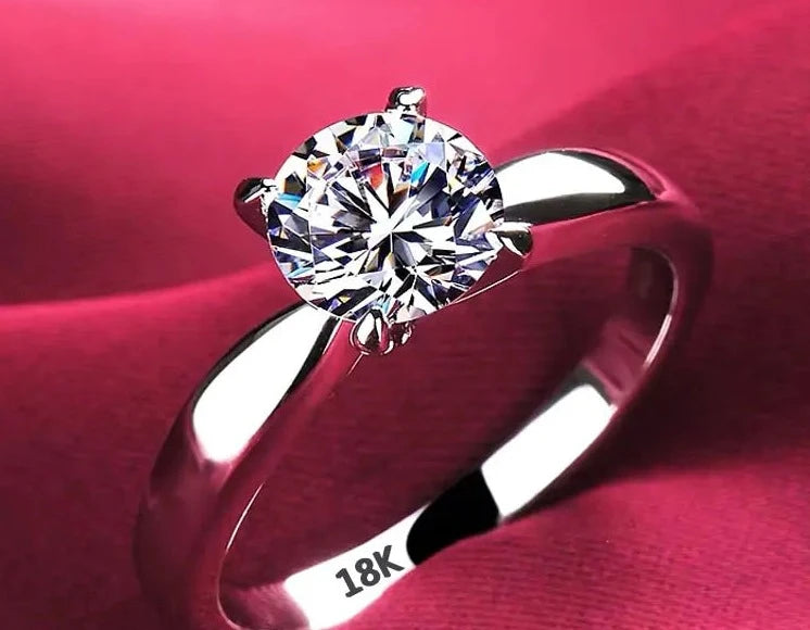 18K White Gold Ring