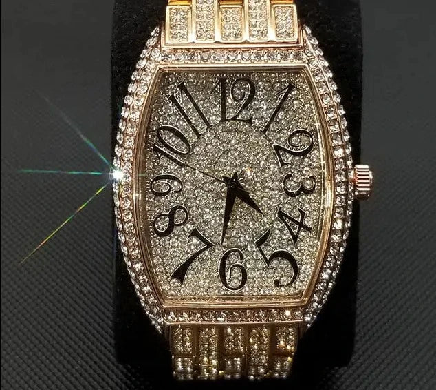 Popular Tonneau Diamond Watch