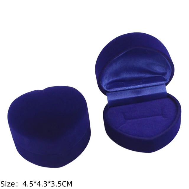 Engagement Velvet Earring Ring Packaging Box