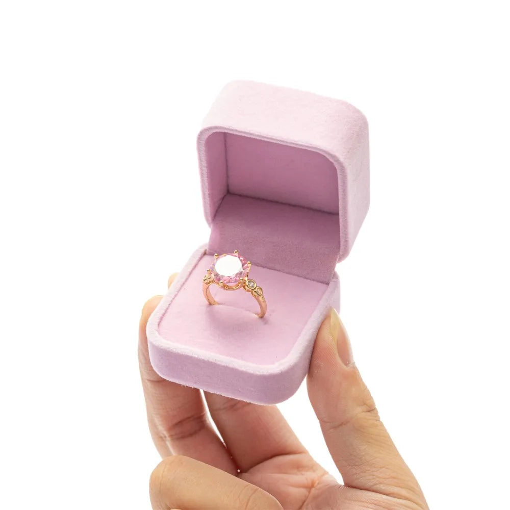 Engagement Velvet Earring Ring Packaging Box