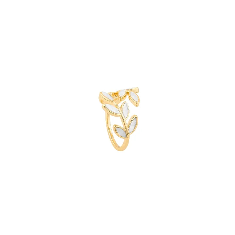 Leaf Branch Shape Open Ring