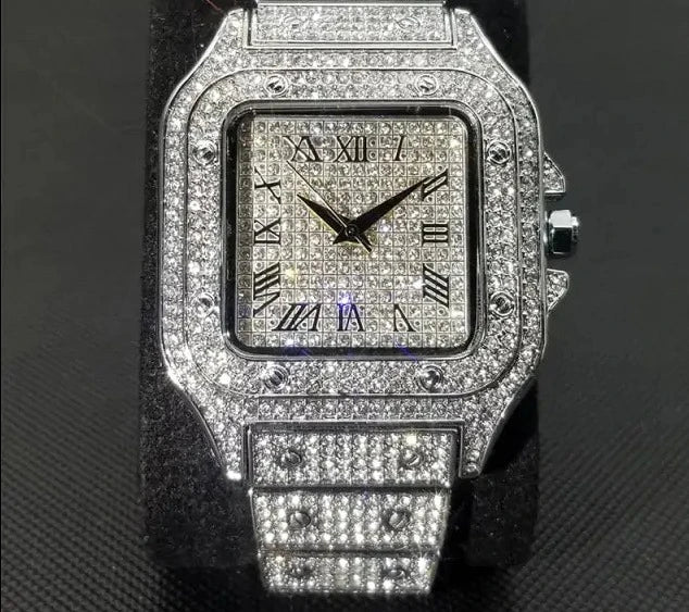 Waterproof Full Diamond Men's Watches