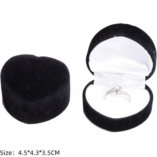 Engagement Velvet Earring Ring Packaging Box