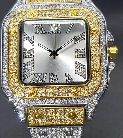 Ice Out Diamond Square Watch