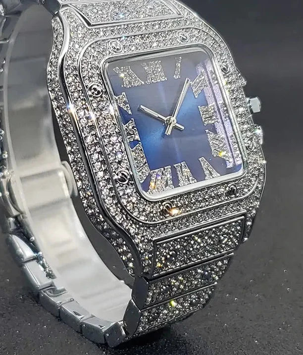 Ice Out Diamond Square Watch