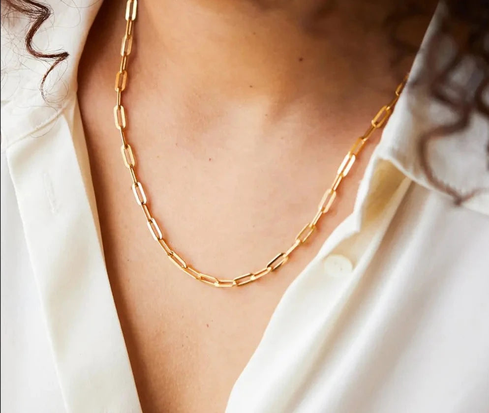 Paperclip Link Chain Necklace