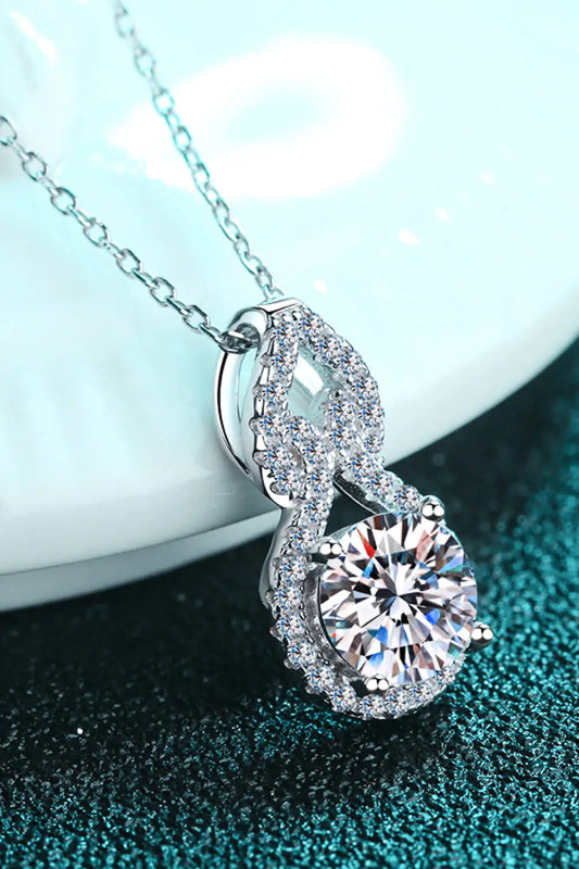 Carat Moissanite Pendant Necklace