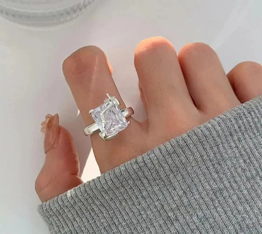 Square Zircon Ring