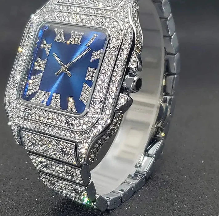 Ice Out Diamond Square Watch