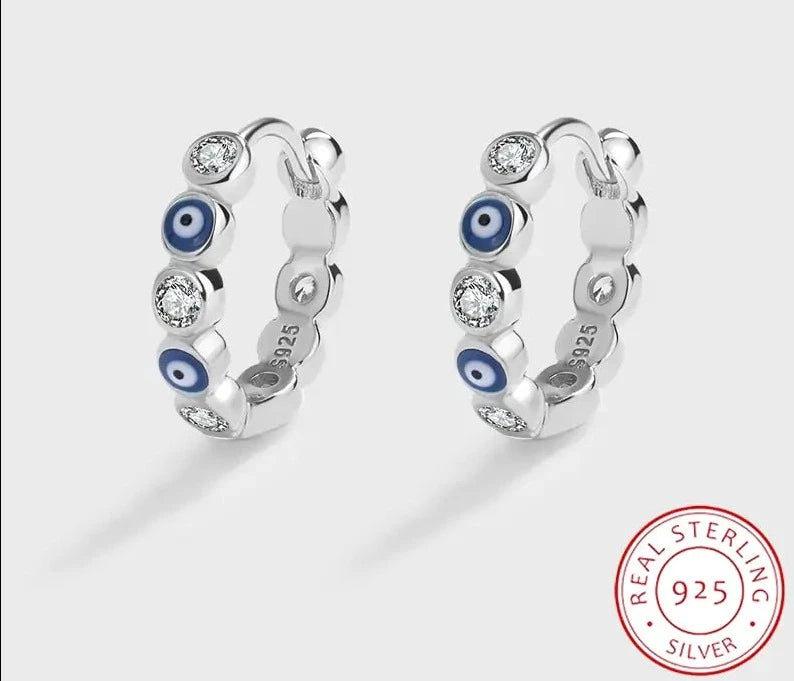 Sapphire Round Full Diamond Earrings