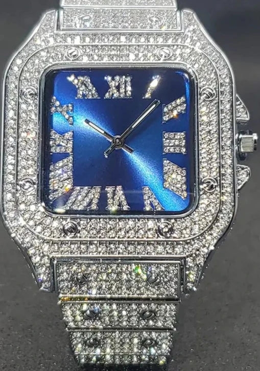 Ice Out Diamond Square Watch