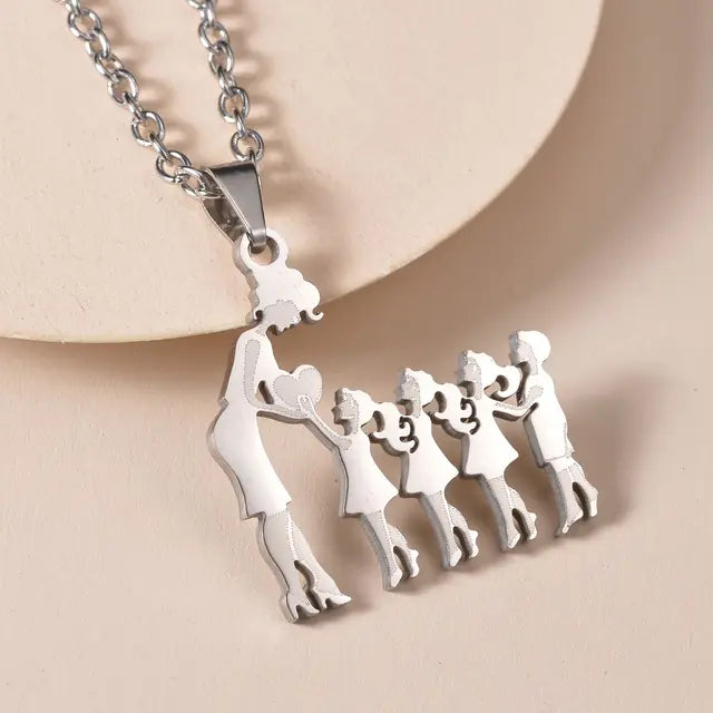 Family Silver Necklaces