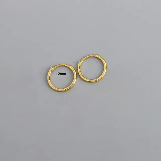 Stainless Steel Minimalist Huggie Hoop Earrings